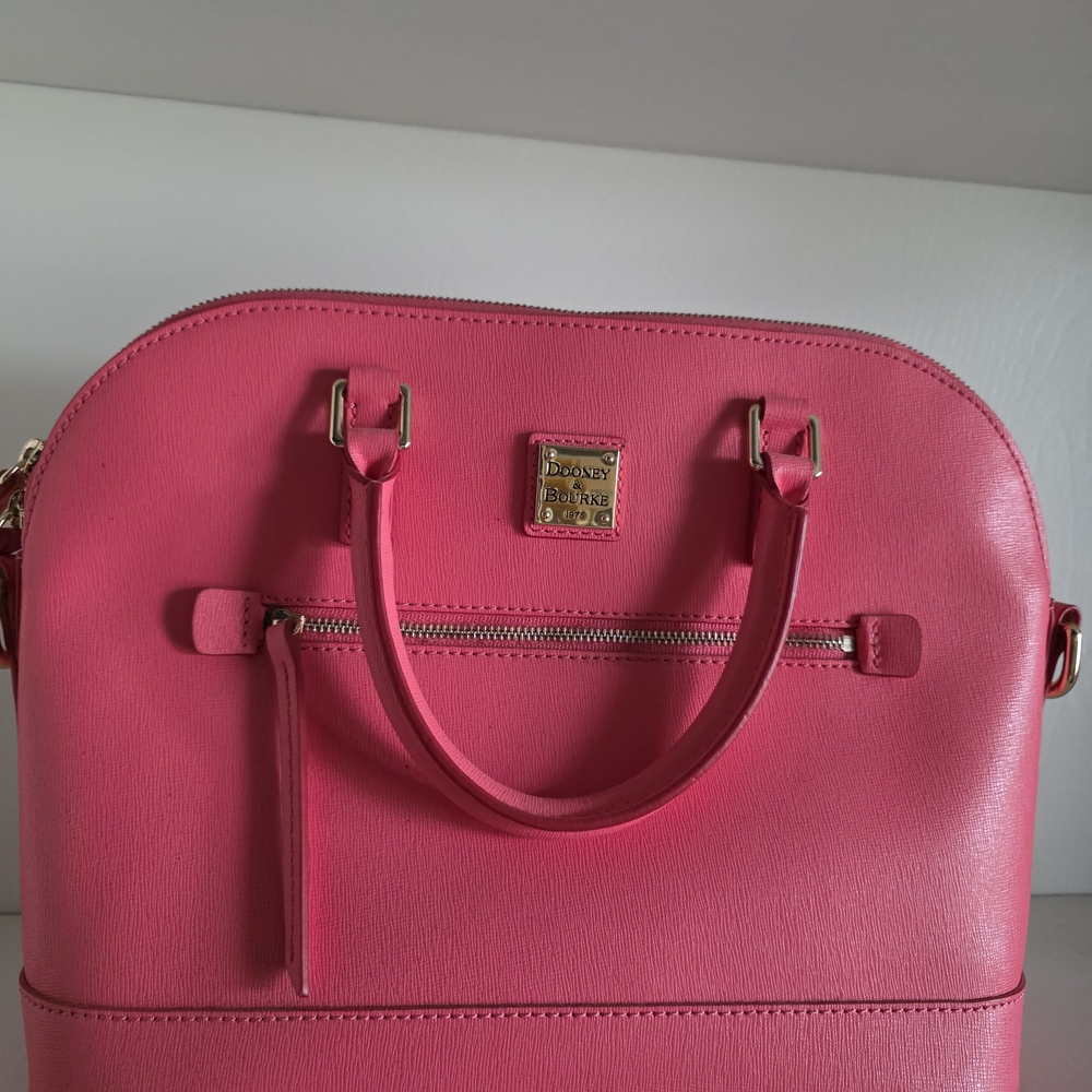 Dooney & Bourke Pink Leather Satchel